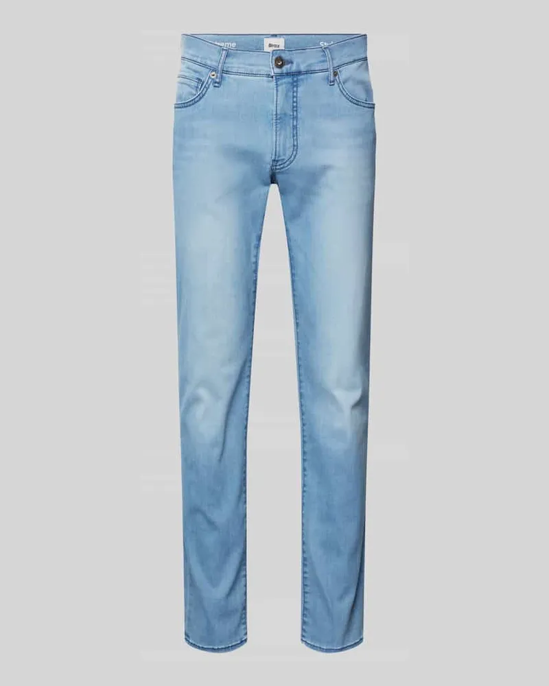 Brax Regular Fit Jeans im 5-Pocket-Design Modell 'Chuck Hellblau