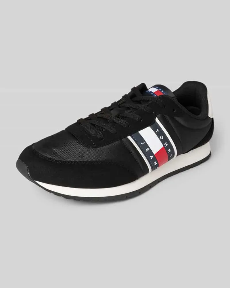 Tommy Hilfiger Low Top Sneaker mit Label-Prägung Modell 'CLASSIC RUNNER Black