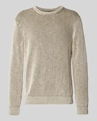 Armedangels Strickpullover mit gerippten Abschlüssen Modell 'ANDRAAS Beige