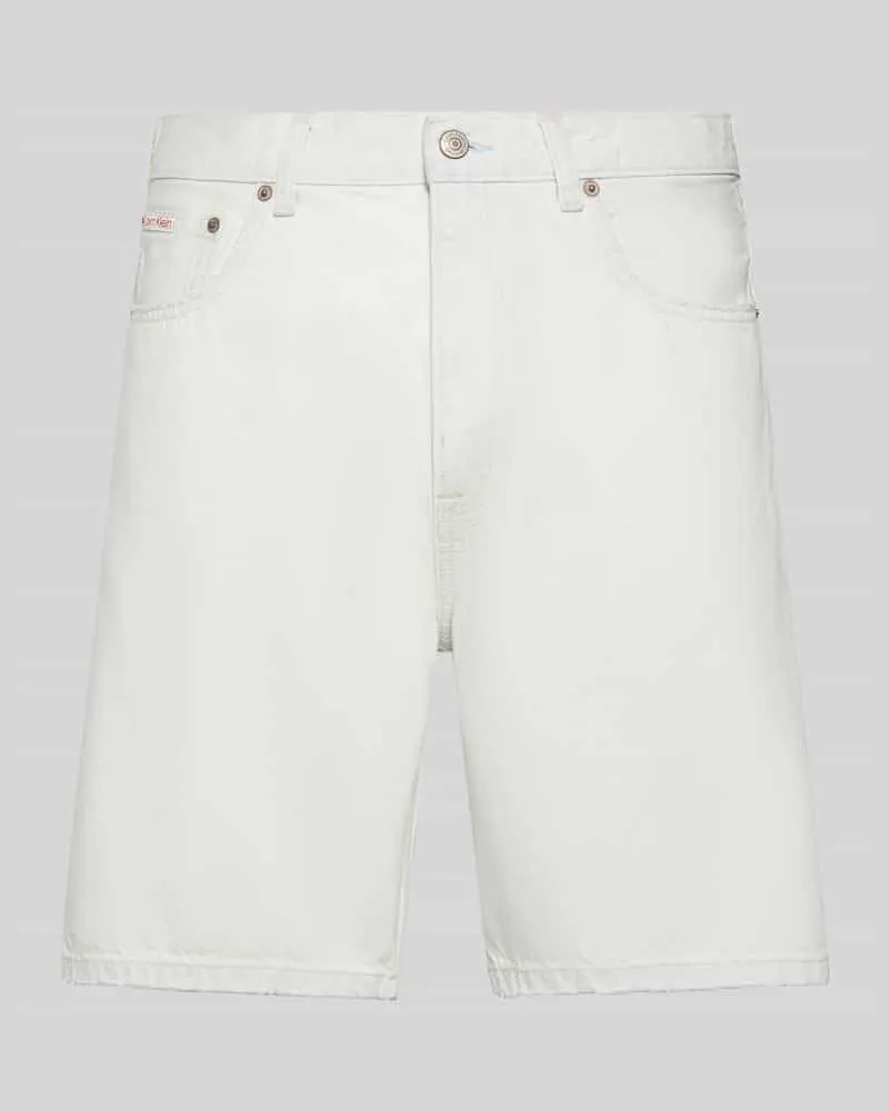 Calvin Klein Jeansshorts mit 5-Pocket-Design Hellblau