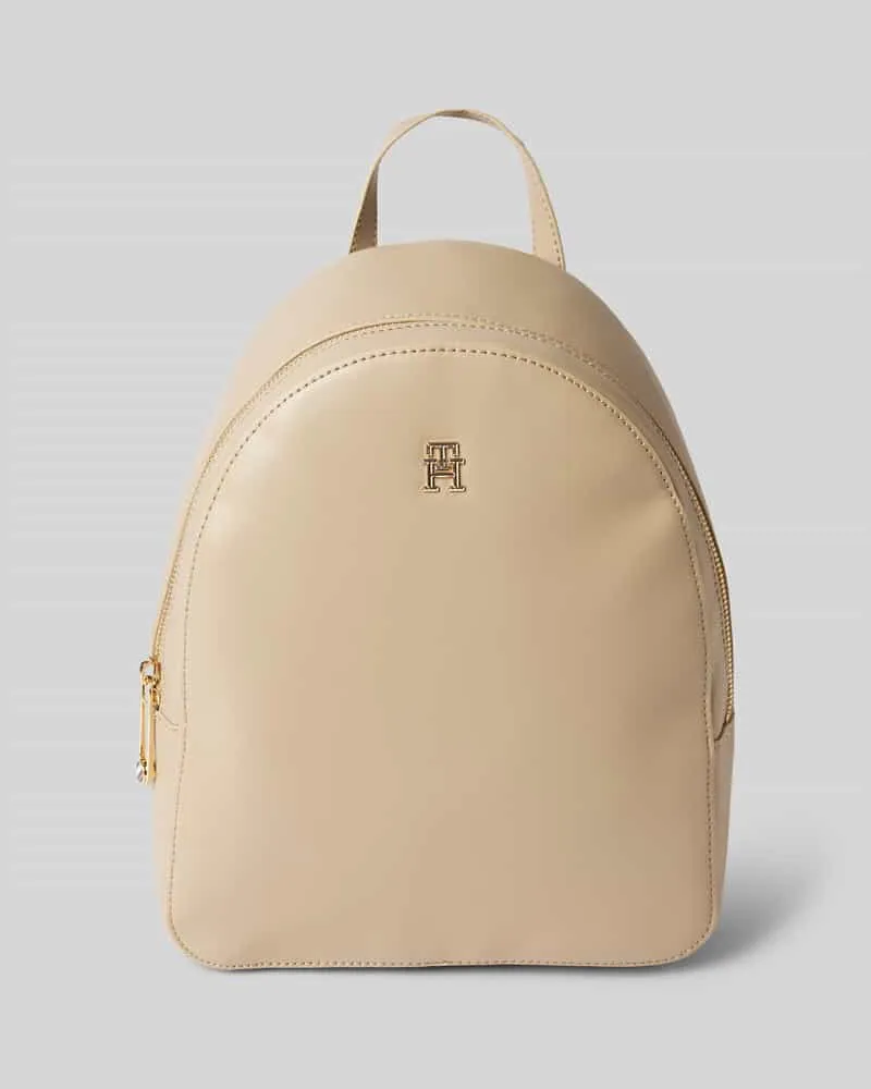 Tommy Hilfiger Rucksack mit Label-Applikation Beige