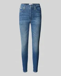 Calvin Klein Super Skinny Fit Jeans im 5-Pocket-Design Jeansblau