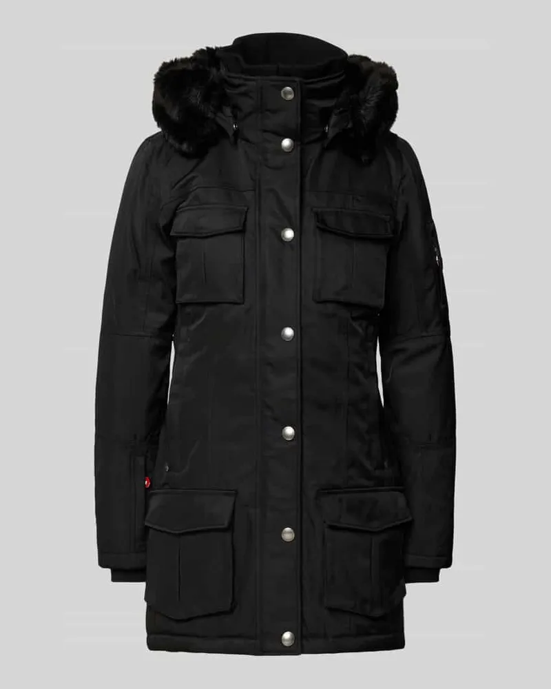 Wellensteyn Shaped Fit Funktionsjacke mit Stehkragen Modell 'SCHNEEZAUBER Black