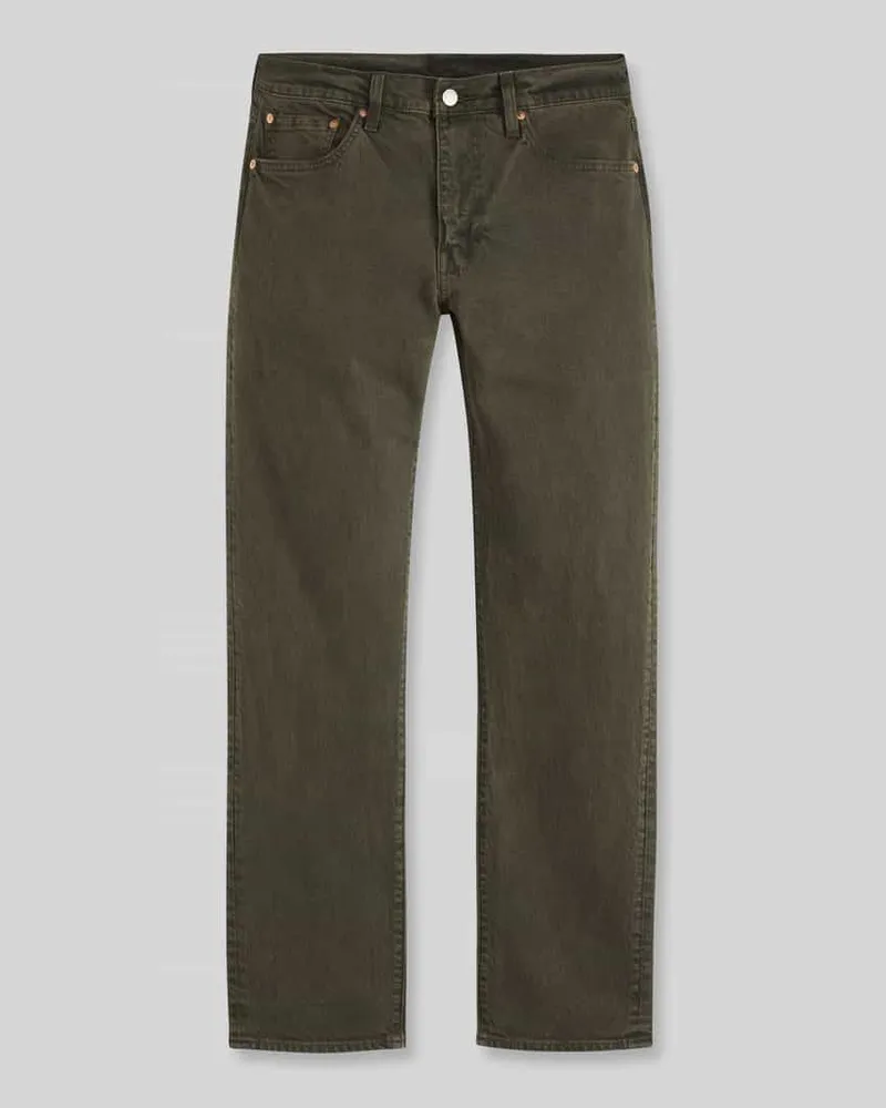 Levi's Tapered Fit Jeans aus Baumwoll-Mix Modell '502 Oliv