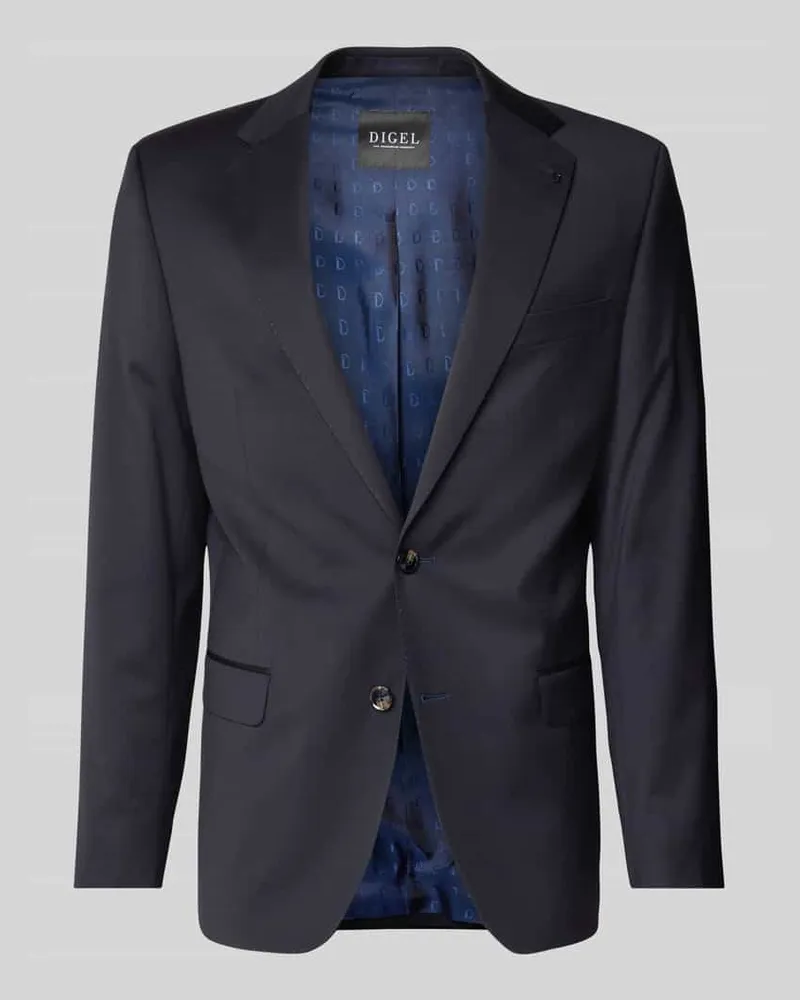 Digel Modern Fit 2-Knopf-Sakko aus Schurwoll-Mix Black
