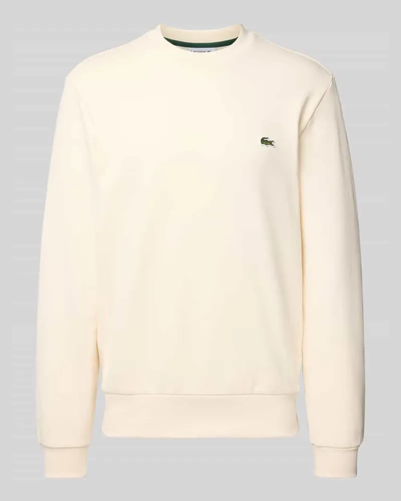 Lacoste Regular Fit Sweatshirt aus Baumwoll-Mix Offwhite