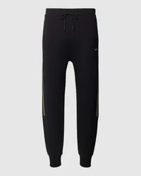 HUGO BOSS Sweatpants mit Label-Schriftzug Modell 'Hadikonos Black