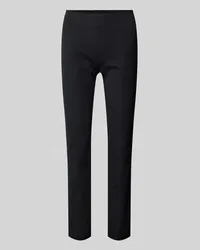 Ralph Lauren Skinny Fit Stoffhose mit seitlichem Reißverschluss Black