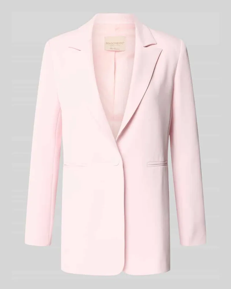 Rinascimento Blazer mit Reverskragen Modell 'REWI Hellrosa