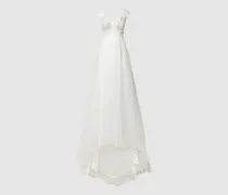 Brautkleid mit floraler Spitze