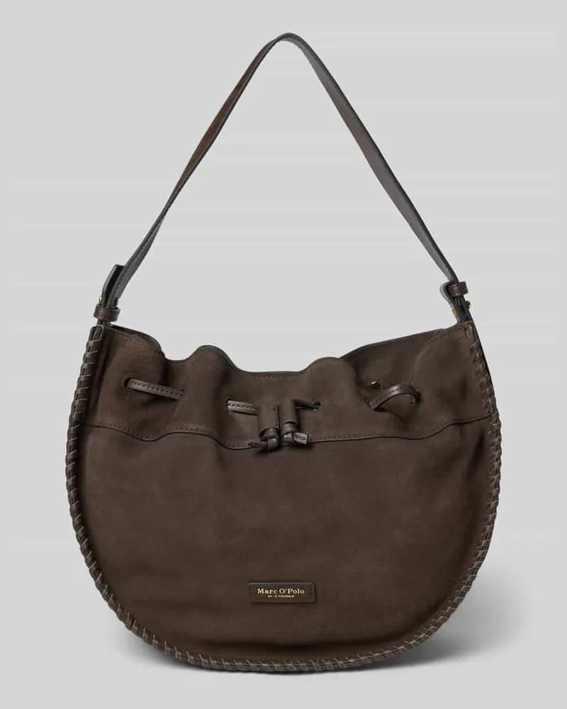 Marc O'Polo Henkeltasche aus echtem Kalbsleder Dunkelbraun
