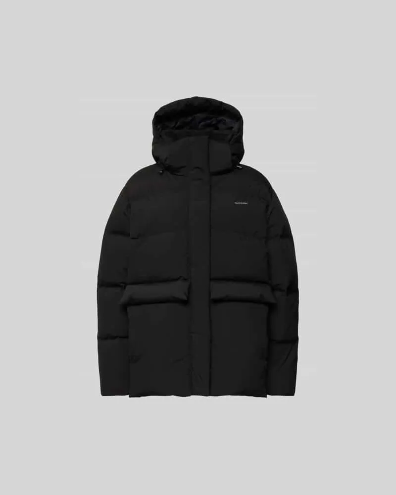Holzweiler Steppjacke mit Kapuze Black
