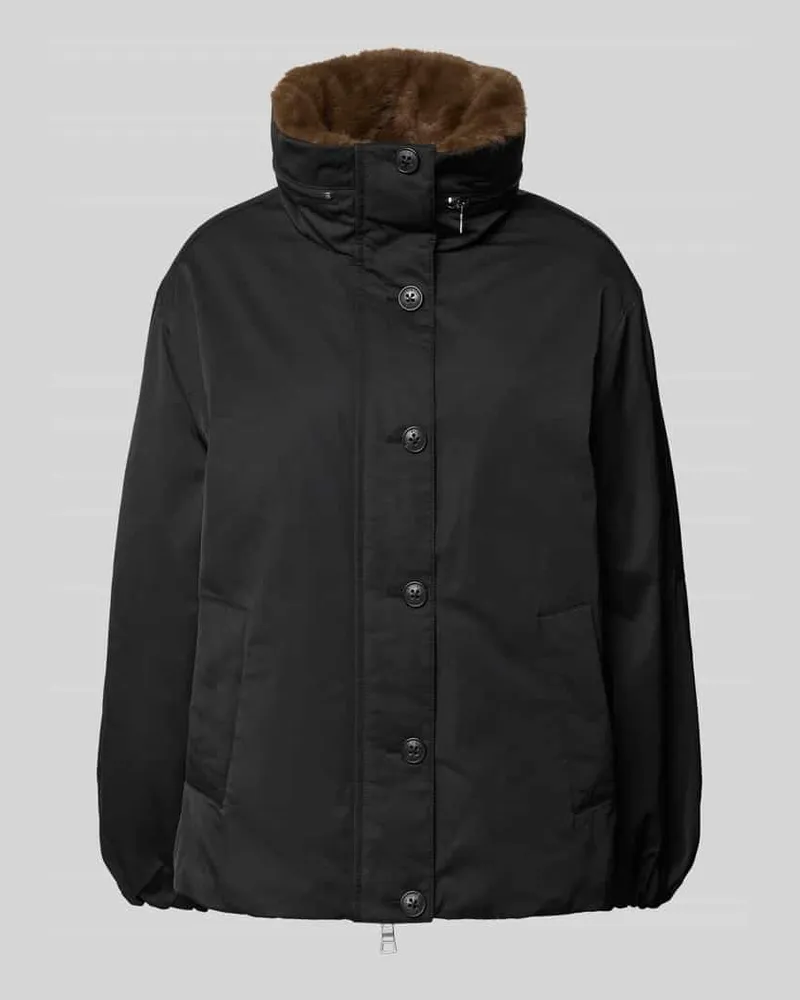 Blonde No. 8 Bomberjacke mit Webpelzfutter Modell 'DANTE Black
