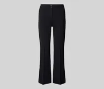 Bootcut Stoffhose mit Strukturmuster Modell 'ROS EASY KICK