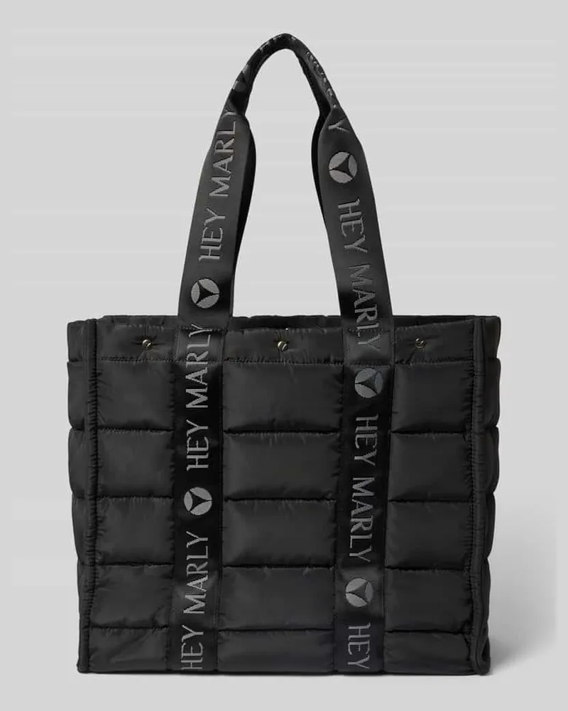 Hey Marly Shopper mit Label-Details Modell 'Best Buddy Black