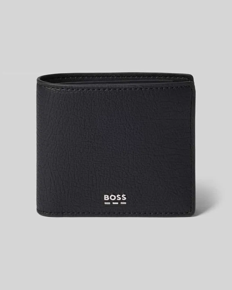 HUGO BOSS Portemonnaie mit Logo-Detail Black
