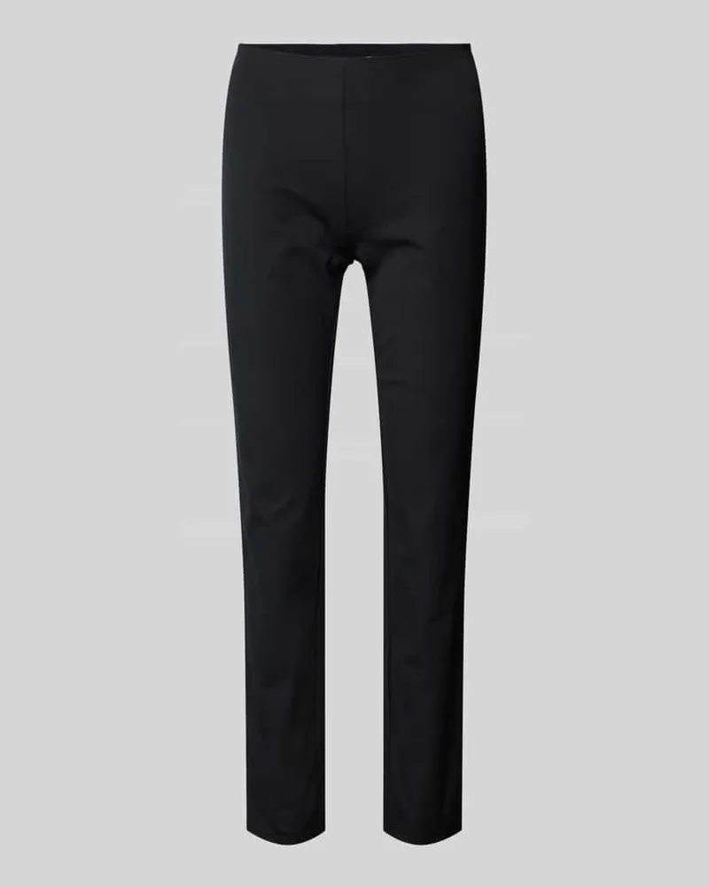 Ralph Lauren Skinny Fit Stoffhose mit seitlichem Reißverschluss Black