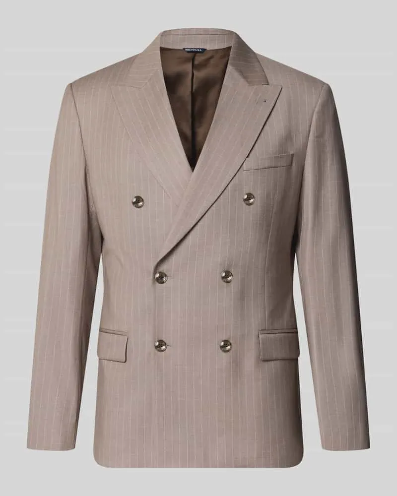 McNeal Slim Fit Sakko mit Pattentaschen Beige
