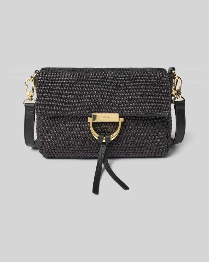 Abro Handtasche mit Schulterriemen Modell 'TEMI RAFFIA Black