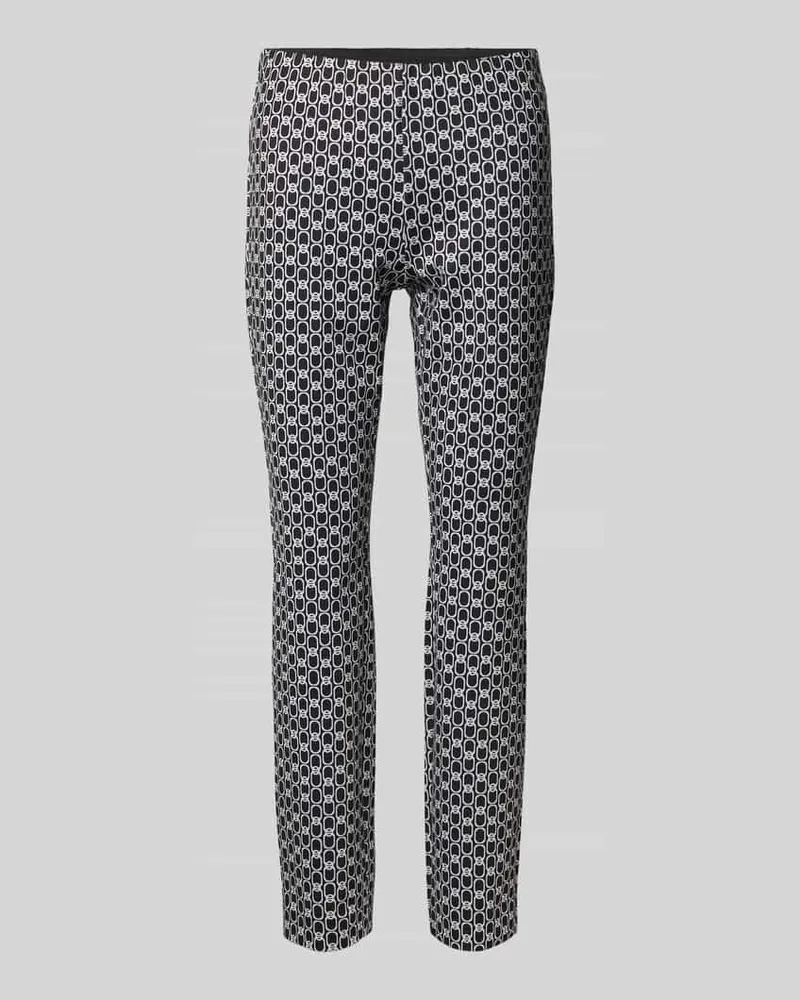 COMMA Slim Fit Stoffhose mit elastischem Bund Black
