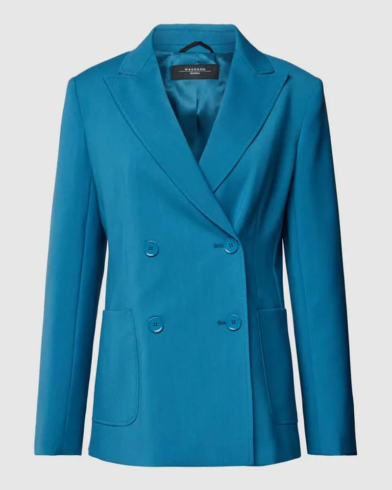 Max Mara Blazer aus Schurwolle mit Reverskragen Modell 'NERVOSO Petrol