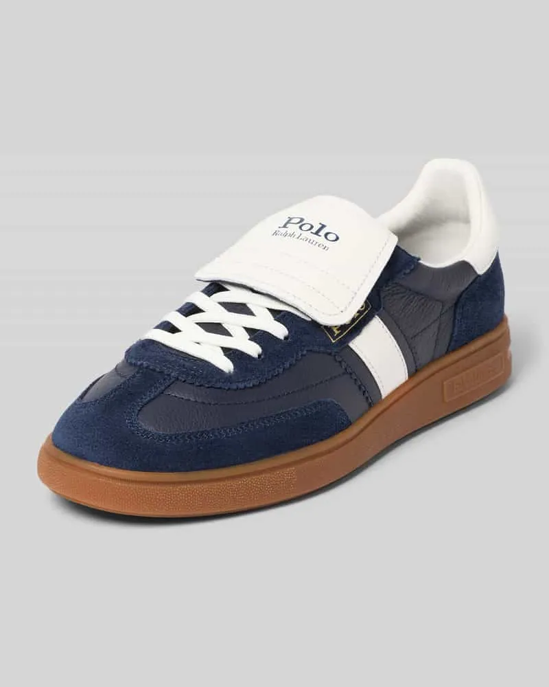 Ralph Lauren Sneaker aus echtem Rindsleder Modell 'BEDFORD Dunkelblau