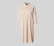 Hemdblusenkleid mit überschnittenen Schultern