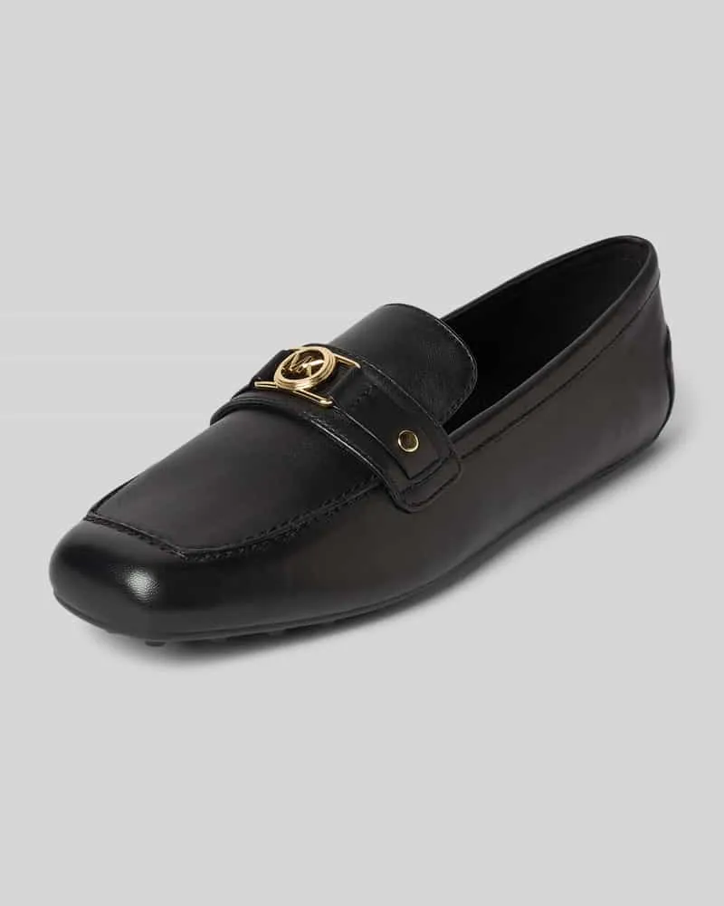 Michael Kors Lederballerinas mit Schaftbrücke Modell 'MANDY Black