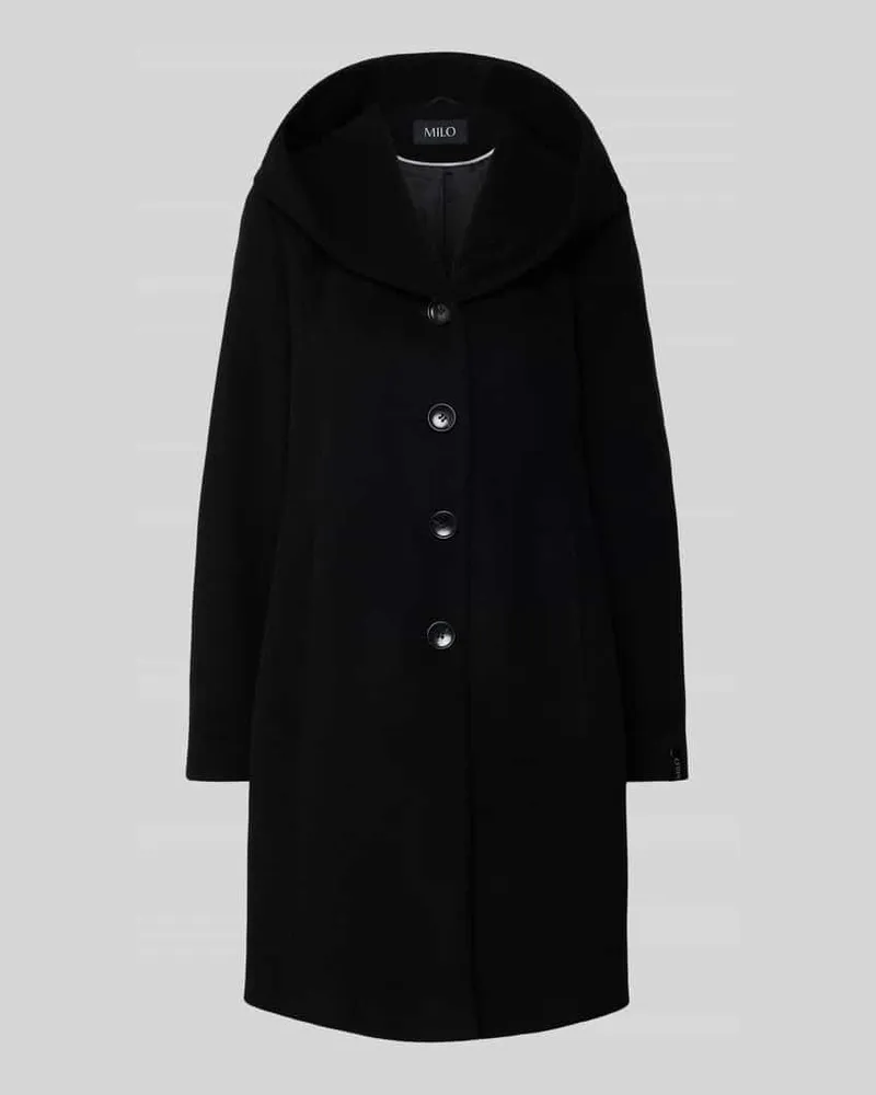 Milo Coats Wollmantel mit Kaschmir-Anteil Modell 'BELLA Black