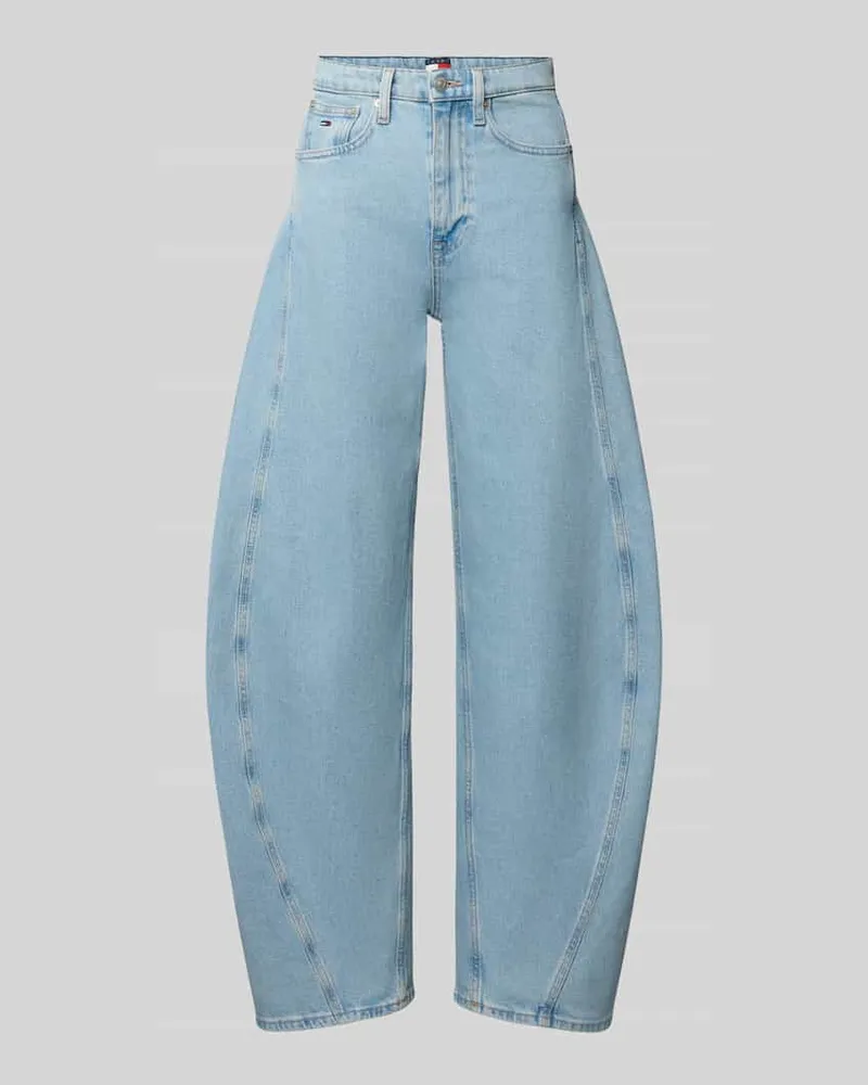 Tommy Hilfiger Barrel Jeans aus Baumwoll-Mix Modell 'ELLA Hellblau