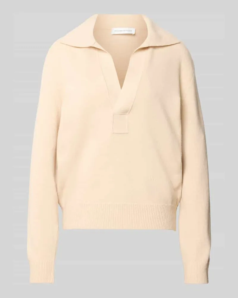 Victoria Beckham Relaxed Fit Pullover aus Woll-Mix Altrosa