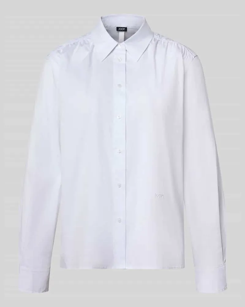 JOOP! Regular Fit Langarmbluse aus Baumwoll-Mix Modell 'Bellanca Weiss