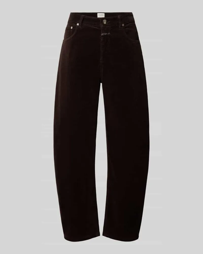 Closed Barrel Fit Cordhose Modell 'JAZZIE Schoko