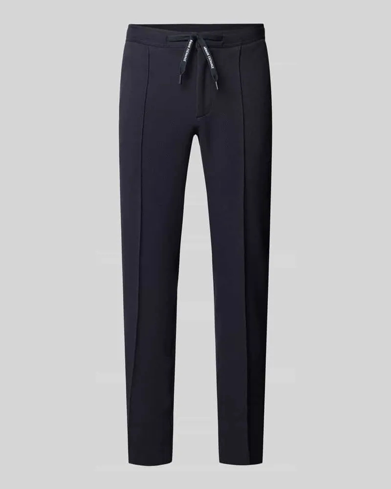 Armani Exchange Slim Fit Anzughose mit fixierten Bügelfalten Marine