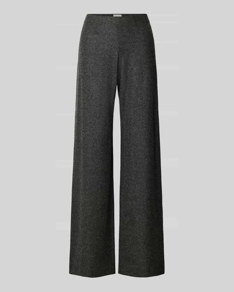 SEDUCTIVE  Wide Leg Stoffhose mit Paspeltaschen am Gesäß Modell 'KIMBERLY Anthrazit