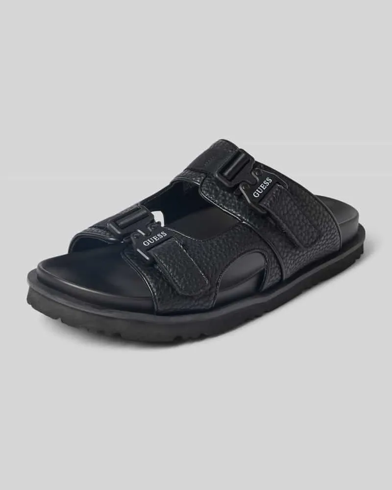 Guess Sandalen mit Label-Print Modell 'BAHAMAS Black