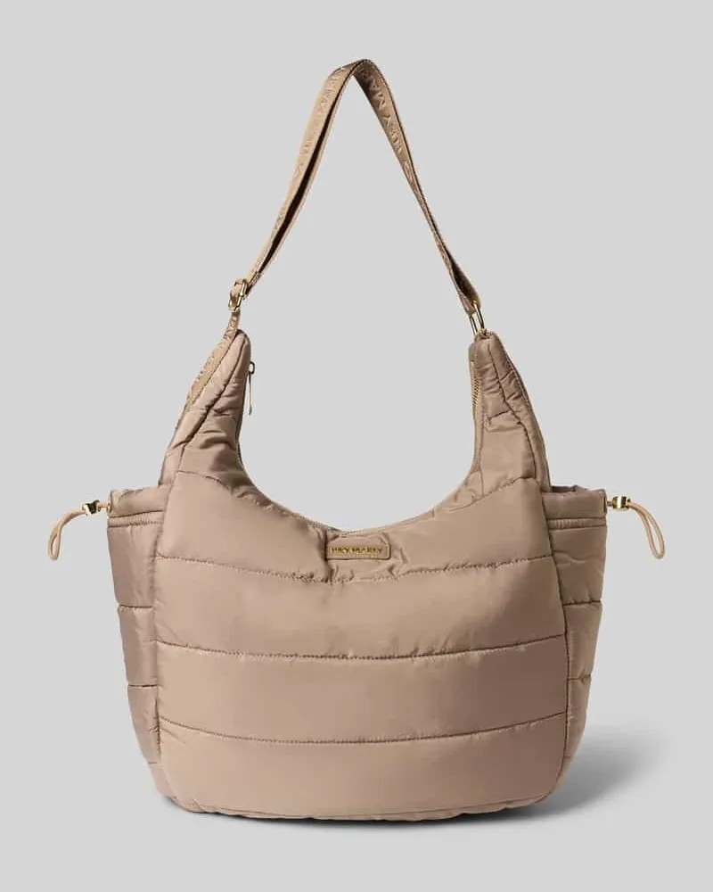 Hey Marly Shopper mit Logo-Detail Modell 'Alltime Buddy Taupe