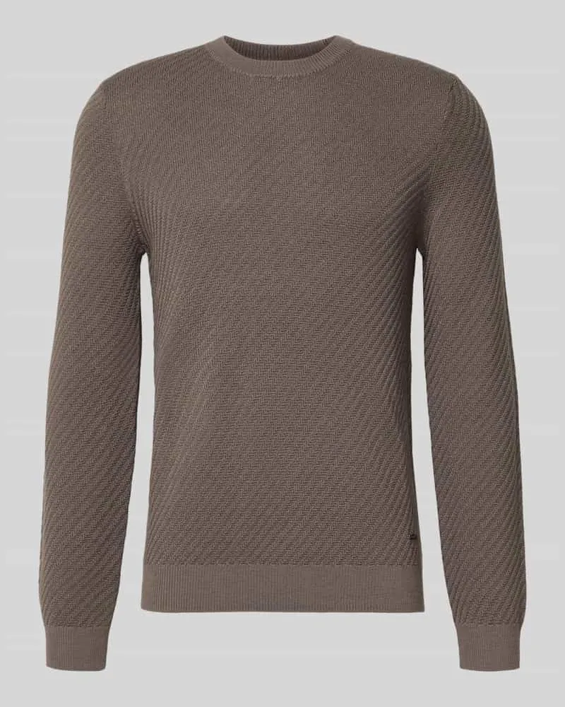 JOOP! Strickpullover aus Woll-Mix Modell 'Dariono Beige