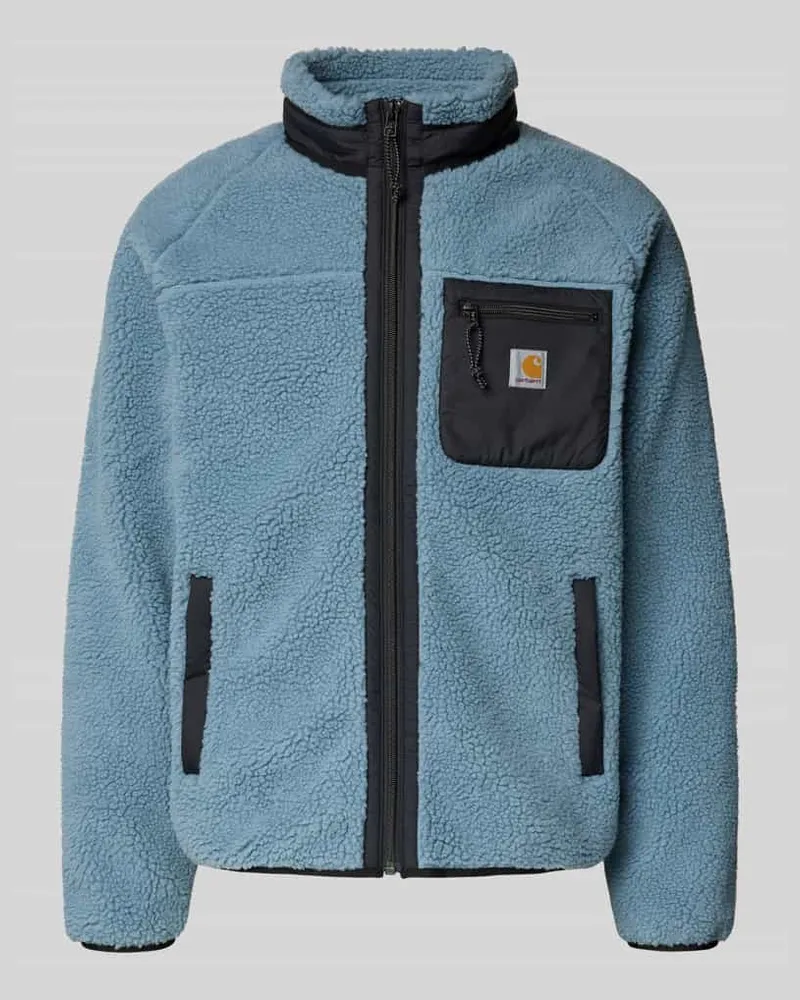 Carhartt WIP Fleecejacke mit Brusttasche Modell 'PRENTIS LINER Eisblau