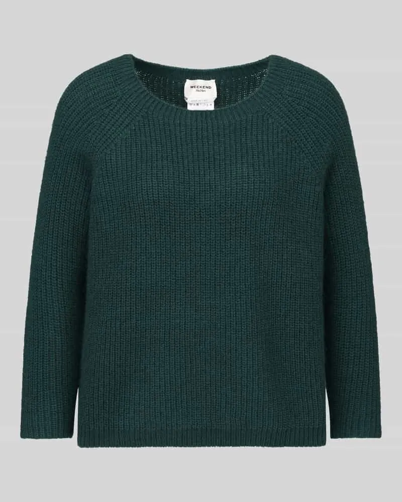 Max Mara Regular Fit Pullover mit Mohair-Anteil Modell 'XENO Dunkelgruen