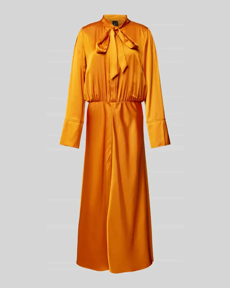 Marc Cain Maxikleid mit Schleifen-Detail Orange