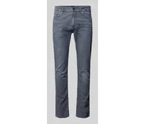 Slim Fit Jeans mit Label-Detail Modell 'Delaware