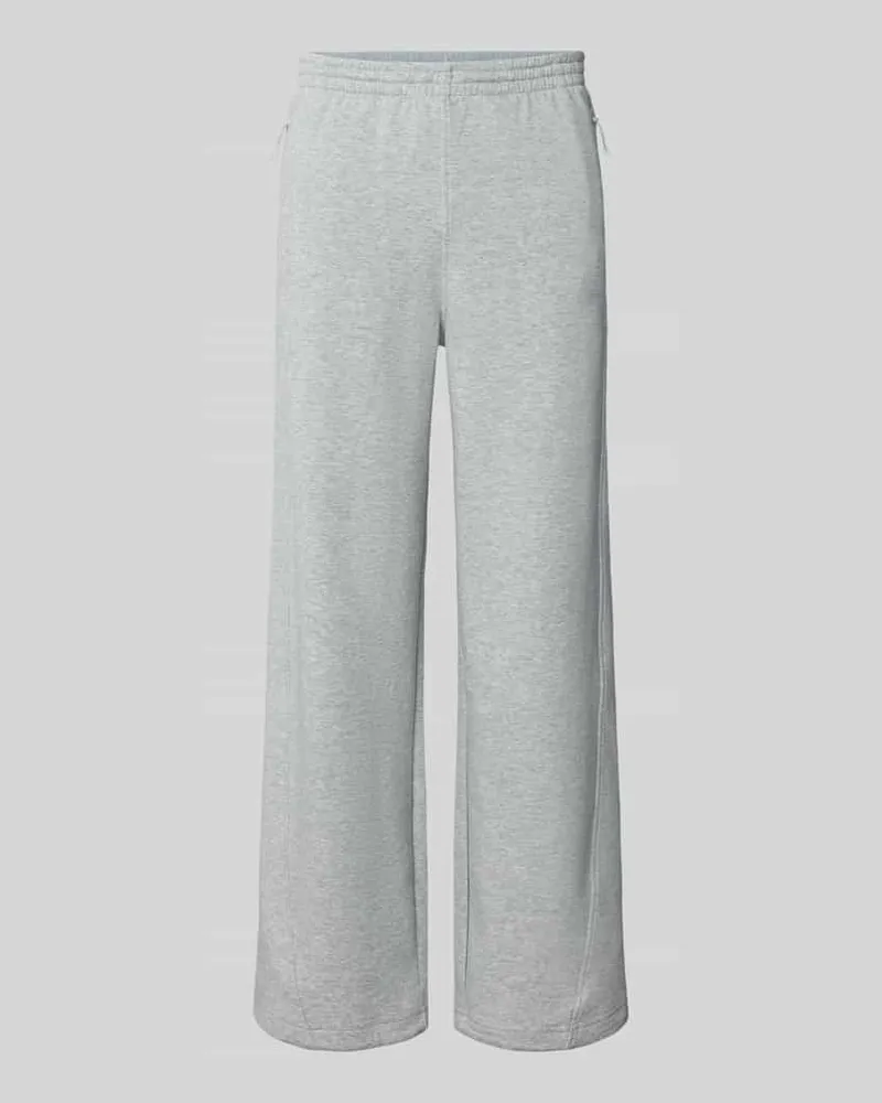 Under Armour Regular Fit Sweathose mit Baumwoll-Anteil Hellgrau