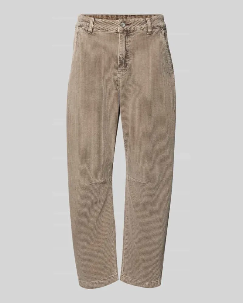 Buena Vista Relaxed Fit Cordhose mit Eingrifftaschen Modell 'BARREL CORDUROY Taupe