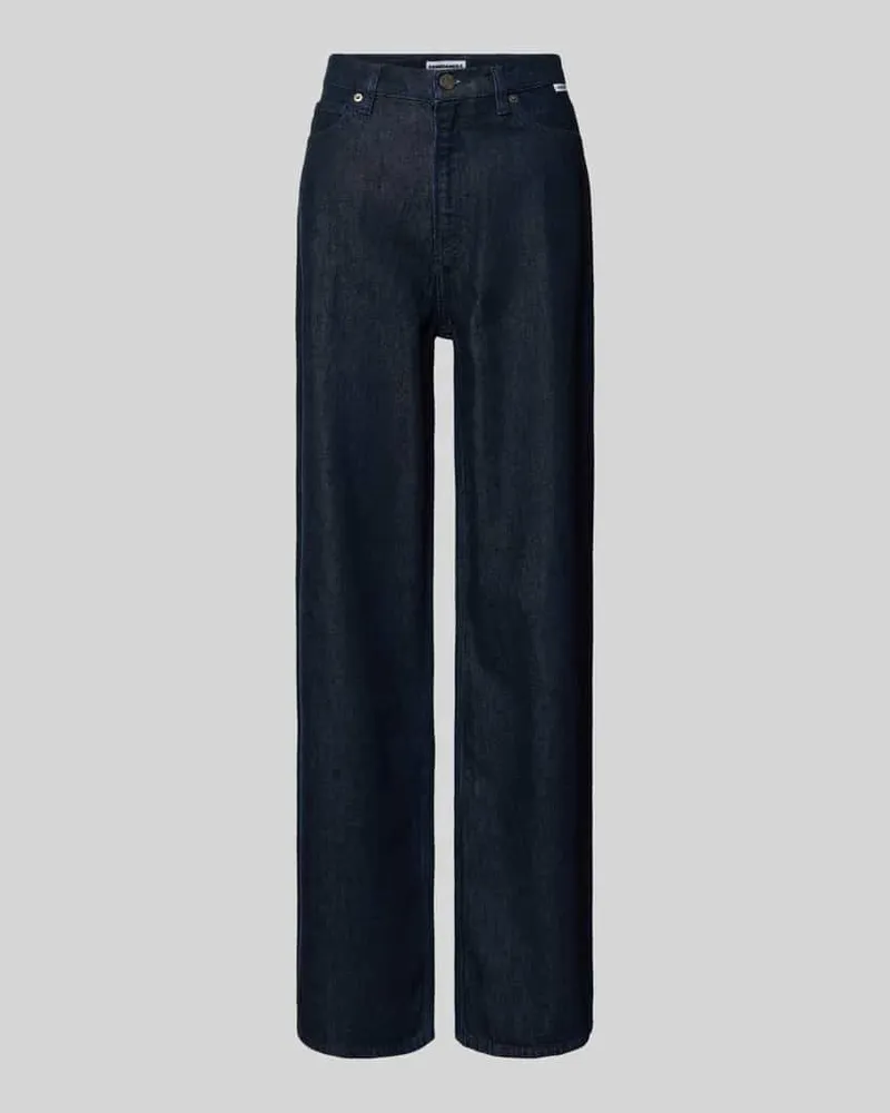 Armedangels Wide Leg Jeans aus Lyocell-Baumwoll-Mix Modell 'ENIJAA Dunkelblau