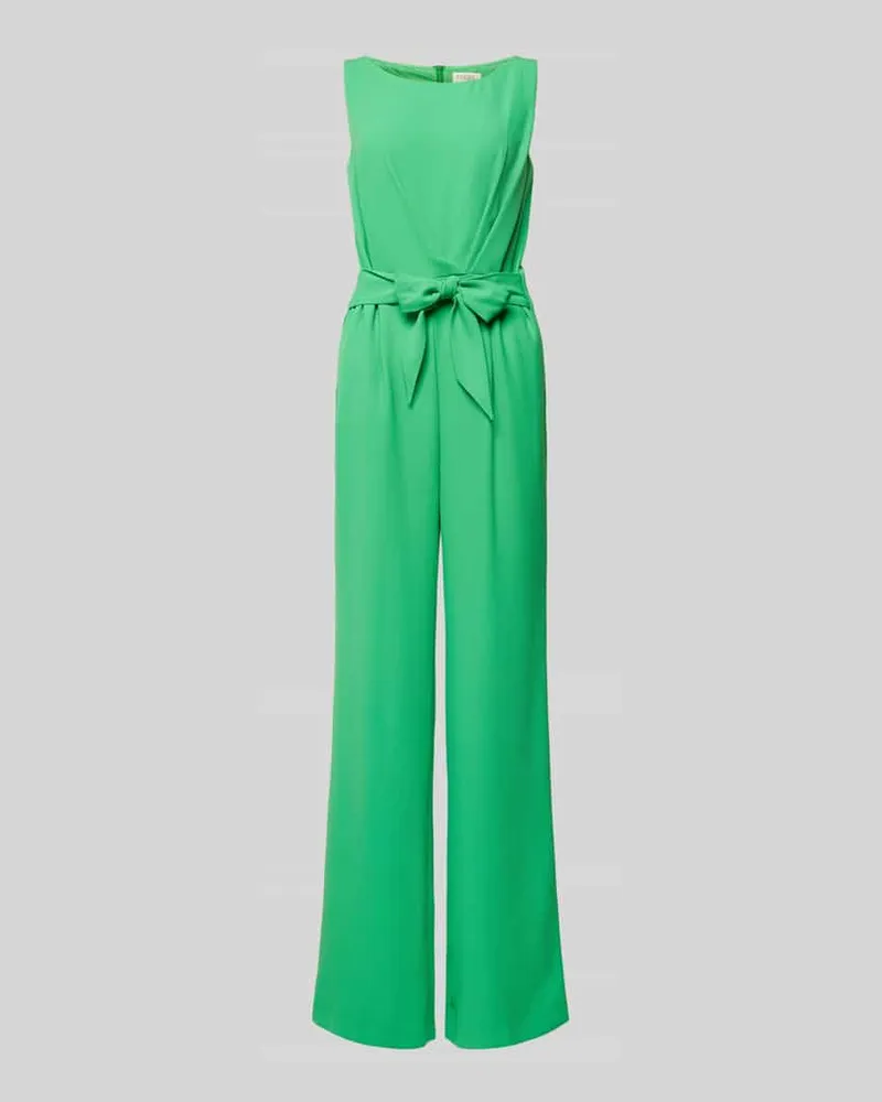 Vera Mont Jumpsuit mit Bindegürtel Hellgruen