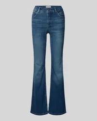 ANGELS  Flared Jeans im Used-Look Modell 'LENI Blau