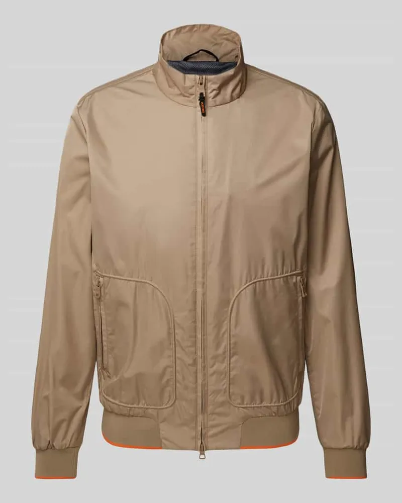 Geox Jacke mit Reißverschlusstaschen Beige