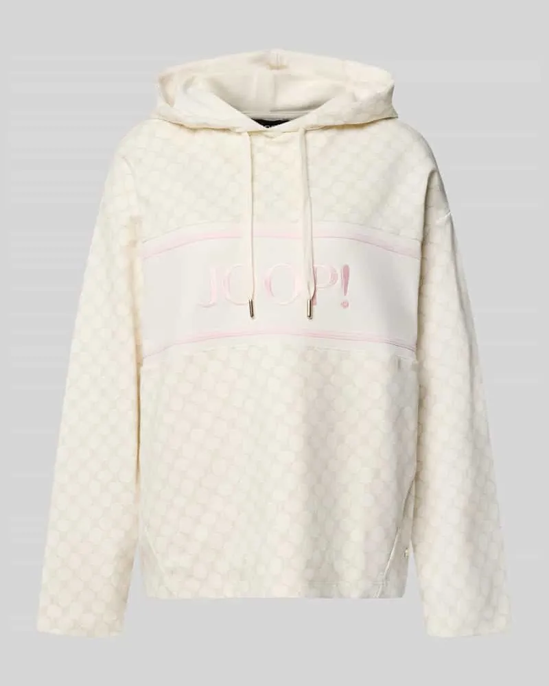 JOOP! Hoodie mit Label-Stitching Modell 'Tareli Hellrosa
