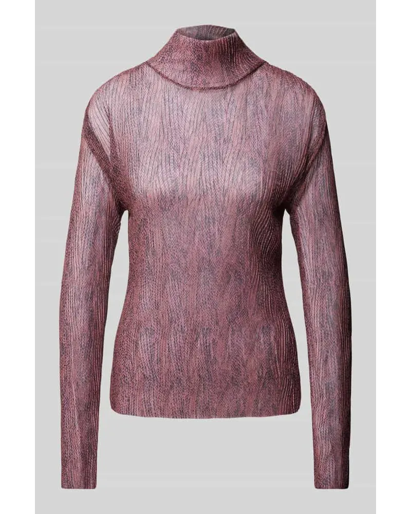 HUGO BOSS Longsleeve mit Stehkragen Modell 'Emata Bordeaux